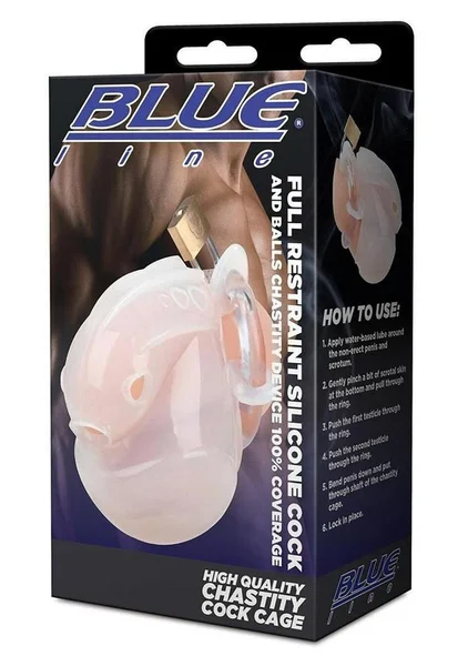 Full Restraint Silicone Cock and Balls Chastity Device — image 8 of 8