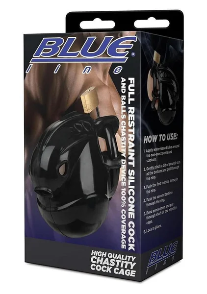 Full Restraint Silicone Cock and Balls Chastity Device — image 4 of 8
