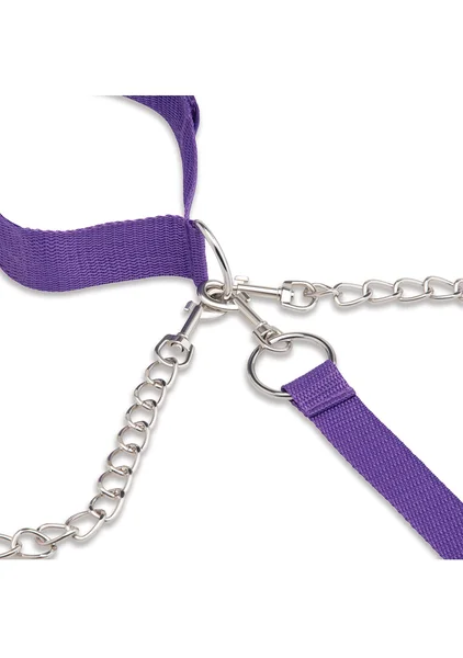 Lux Fetish Collar, Cuffs and Leash Set — image 5 of 8