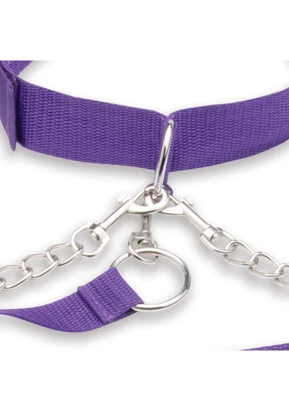 Lux Fetish Collar, Cuffs and Leash Set — image 6 of 8