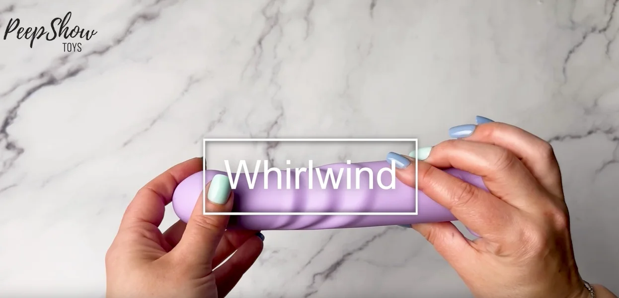 Whirlwind Soft-Silicone Dildo, 10 + 10 Spinning & Vibration — image 7 of 18