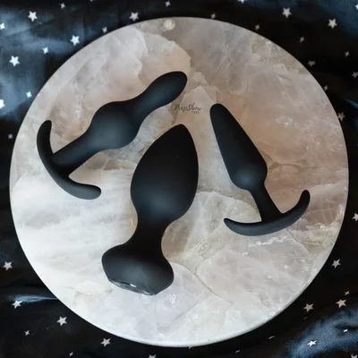 anal explorer collection 3 silicone butt plugs