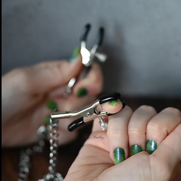 Chained Nipple Clamps - Adjustable with Padded Tips — image 8 of 14