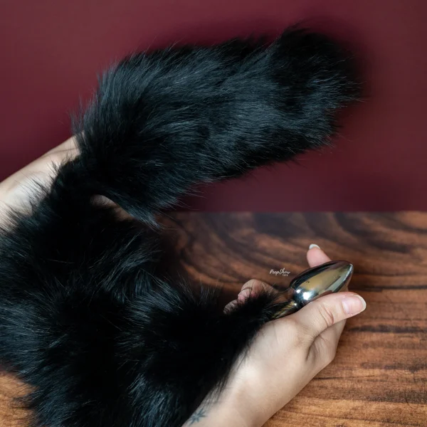 Stainless Steel Plug with Real Fur Tail — image 7 of 10