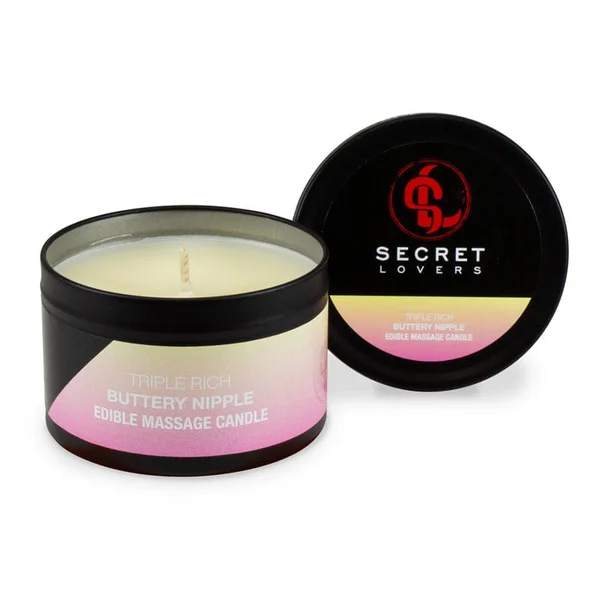 Secret Lovers Edible Body Massage Candle, Buttery Nipple — image 2 of 4