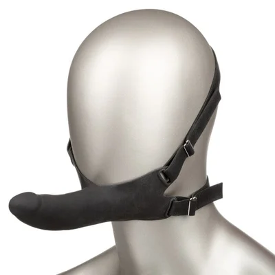 accommodator silicone dong face srap on dildo harness