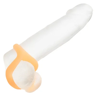 alpha teardrop glow in the dark penis testicles ring soft silicone
