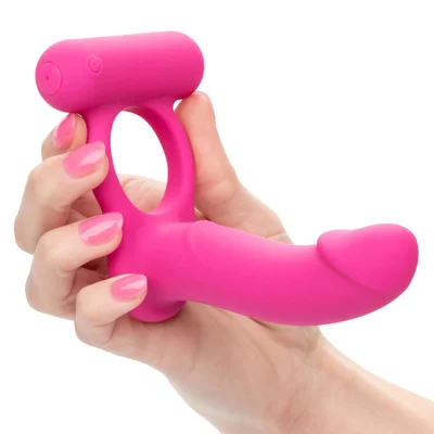 double diver vibrating cock ring for dp clitoral stimulation
