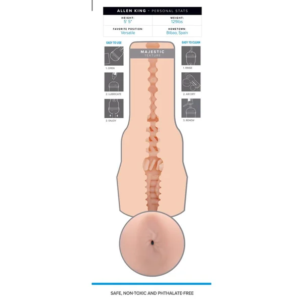 Fleshjack Boys Allen King: Realistic Male Masturbator Majestic Cake Butt — image 9 of 9