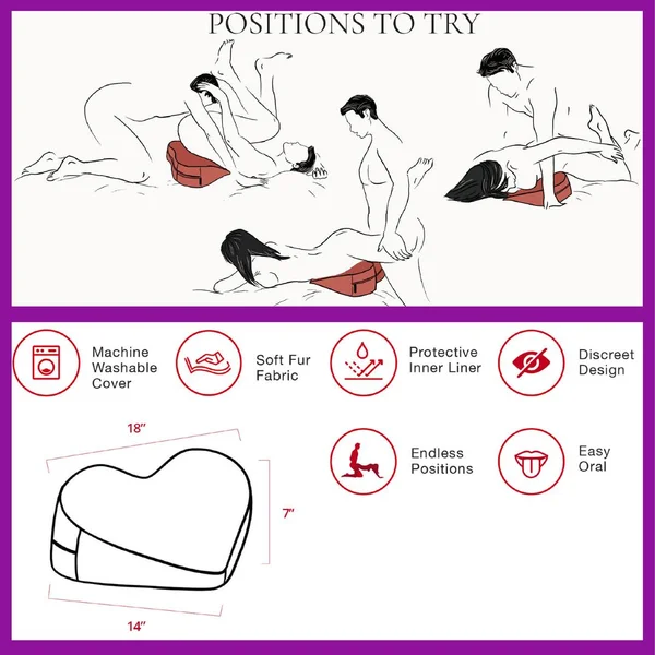 Liberator Heart Wedge MicroVelvet - Rose — image 3 of 6