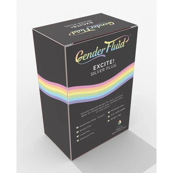 Gender Fluid Excite! Plug - Silver — image 4 of 4