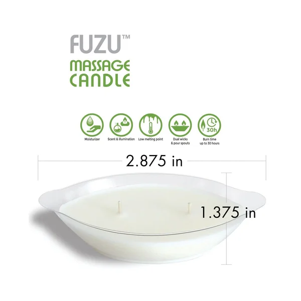 Fuzu Massage Candle - 4 oz Coconut Passion — image 3 of 4
