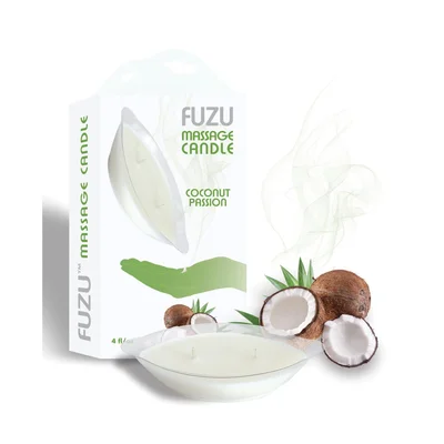 fuzu massage candle 4 oz coconut passion