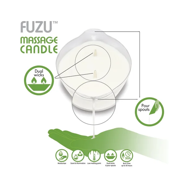Fuzu Massage Candle - 4 oz Coconut Passion — image 4 of 4