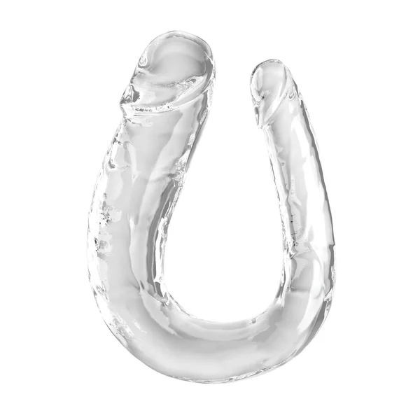 King Cock Clear Large Double Trouble Dildo — image 2 of 2