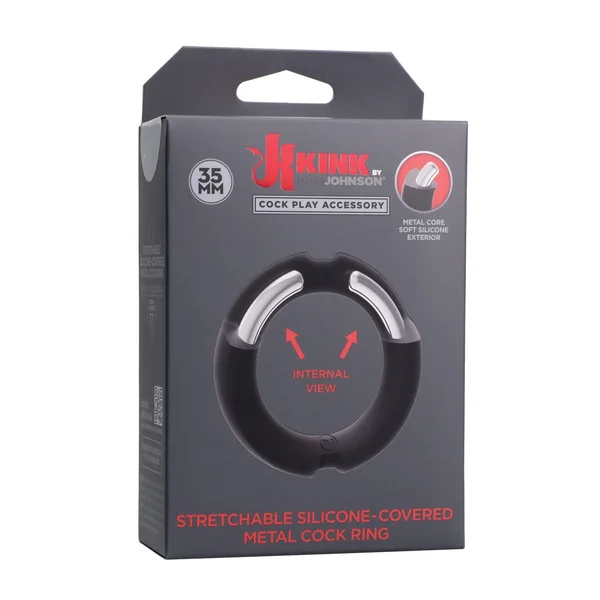 Merci Hybrid Silicone Covered Metal Cock Ring — image 4 of 5