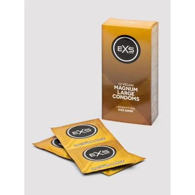 exs magnum large latex condoms 12 pack