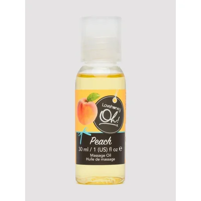 lovehoney oh peach kissable massage oil 30ml