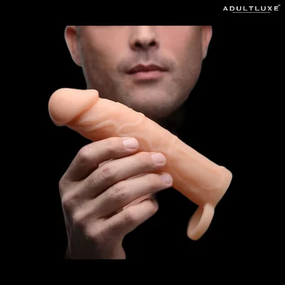 size matters 2 inch silicone penis extension flesh