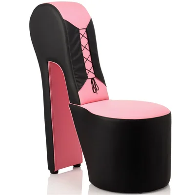 pink stiletto corset throne chair