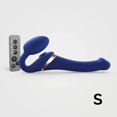 strap on me multi orgasm small bendable strap on small blue