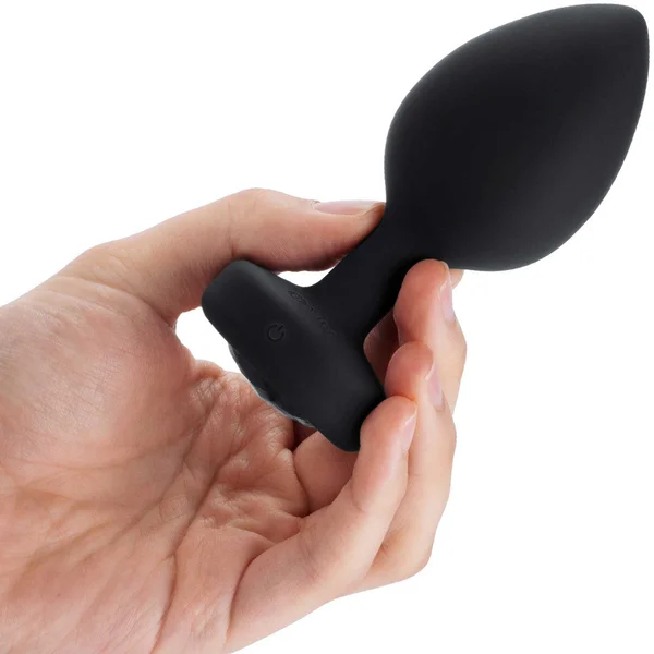 B-Vibe Vibrating Jewel Plug with Remote - 2XL / Black Diamond — image 12 of 15