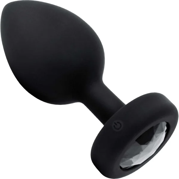 B-Vibe Vibrating Jewel Plug with Remote - 2XL / Black Diamond — image 4 of 15