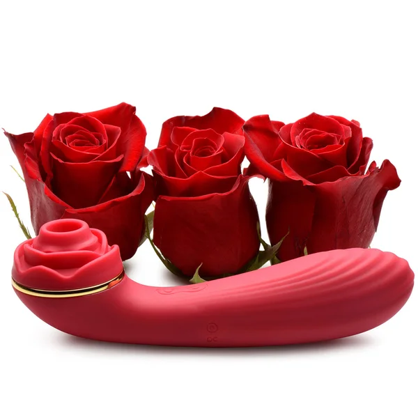 Inmi Bloomgasm Passion Petals Suction Rose Vibrator - Red — image 11 of 13