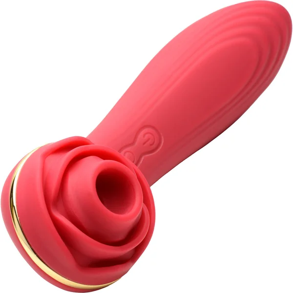 Inmi Bloomgasm Passion Petals Suction Rose Vibrator - Red — image 7 of 13