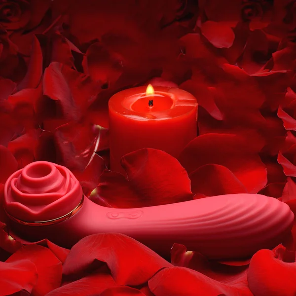 Inmi Bloomgasm Passion Petals Suction Rose Vibrator - Red — image 12 of 13