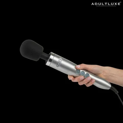 doxy die cast wand massager brushed aluminum