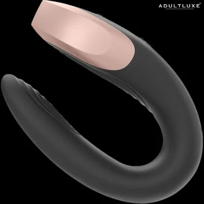 satisfyer double love luxury partner vibrator black