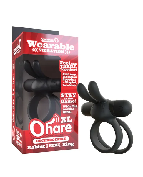 Rechargeable Ohare XL Vibrating Ring - Black — image 2 of 2