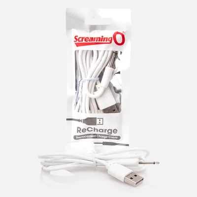 screaming o charging cable white