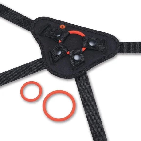 Beginners Strap-On Harness Set with 5-Inch Silicone Dildo & 3 O-Rings — image 9 of 12