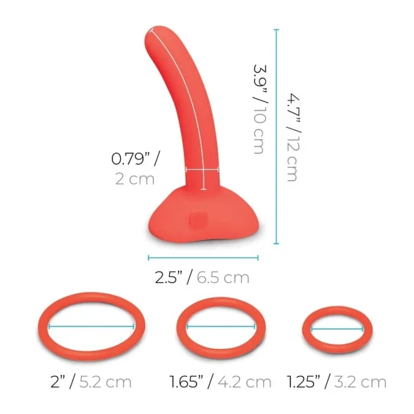 Beginners Strap-On Harness Set with 5-Inch Silicone Dildo & 3 O-Rings — image 5 of 12