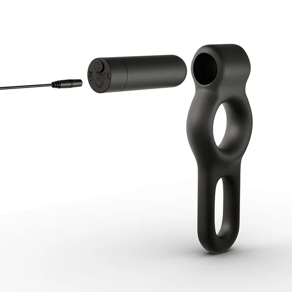 Deus Dual 10 Speed Silicone Vibrating Cock Ring — image 3 of 6