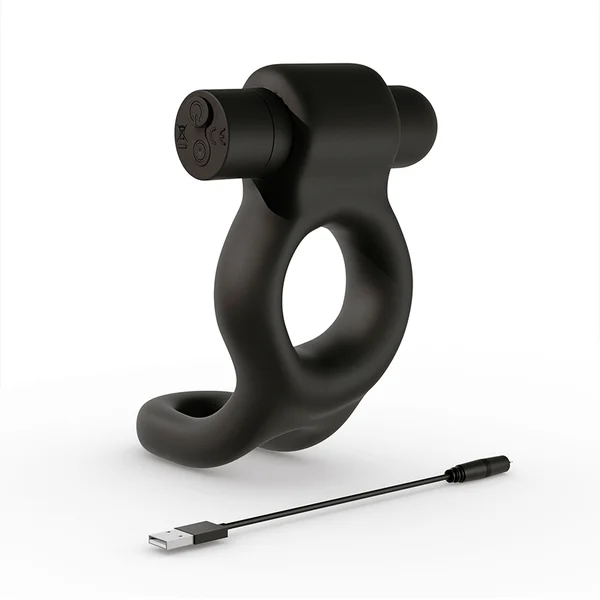 Deus Dual 10 Speed Silicone Vibrating Cock Ring — image 2 of 6