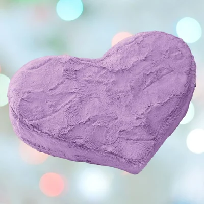 liberator heart wedge fur purple