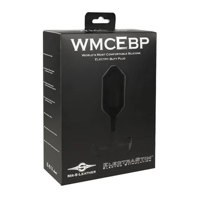 electrastim x mr s leather most comfortable silicone electro butt plug black