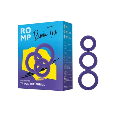 romp remix trio penis ring set