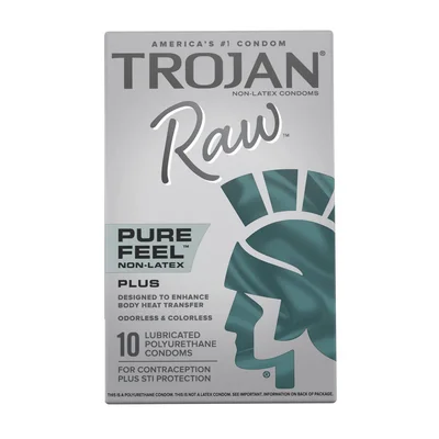 trojan raw pure feel non latex condoms