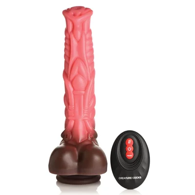 creature cocks deluxe centaur thrusting vibrating silicone dildo