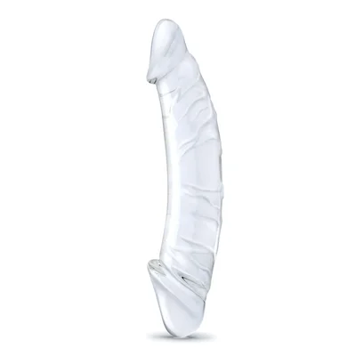 glas 105 realistic girthy glass double dong