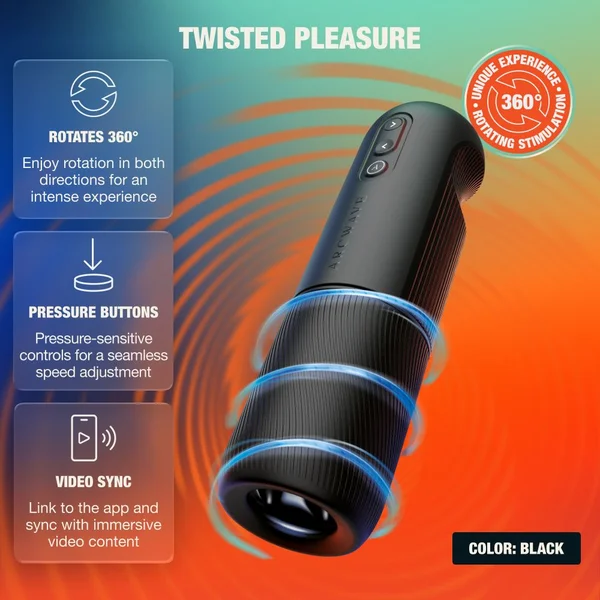 Arcwave Orbit Rotating Penis Masturbator, Body-Safe Silicone — image 9 of 14