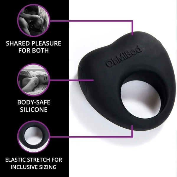 OhMiBod Lovelife Share Couple’s Ring Vibe - Black — image 3 of 4