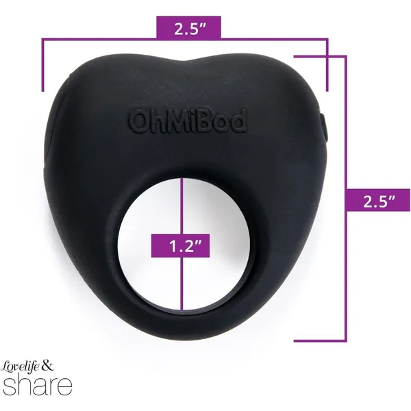 OhMiBod Lovelife Share Couple’s Ring Vibe - Black — image 2 of 4