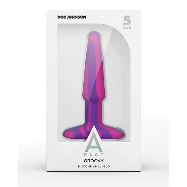 A Play 5" Groovy Silicone Anal Plug — image 2 of 2