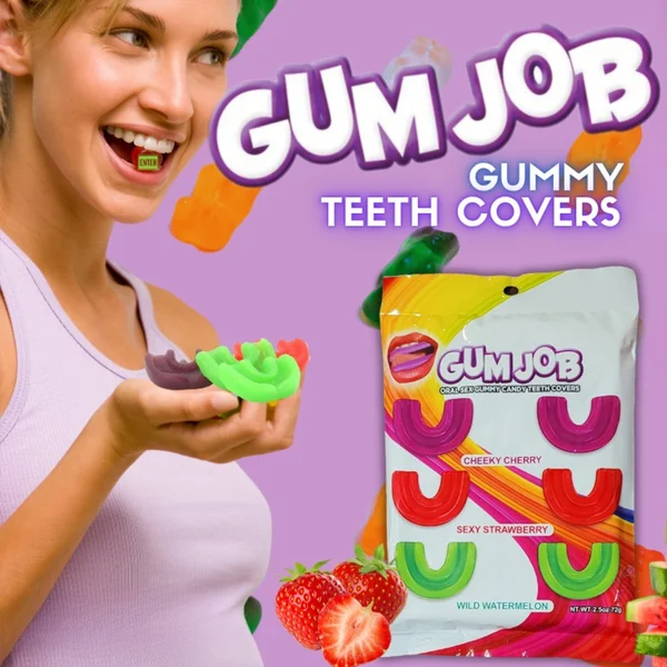 Gum Job Oral Sex Gummy Candy Teeth Covers (6 Pack) — image 4 of 4