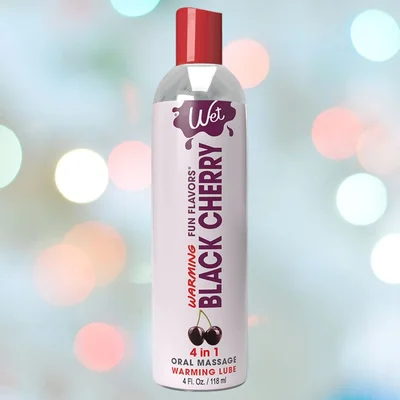 wet warming fun flavors black cherry 4 in 1 lubricant